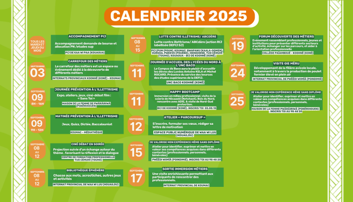 calendrier sofip 2025 septembre